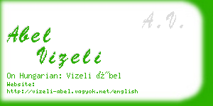 abel vizeli business card